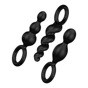 Satisfyer Booty Call Anal Plug sæt – Sort