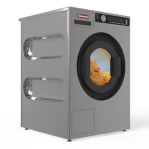 Vaskemaskine med centrifugering 8 kg “inox-titanium”, med afløbspumpe
